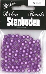 5mm Wax Beads from Stenboden in Lilac