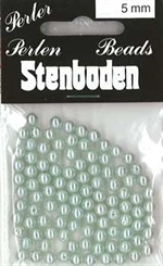 5mm Wax Beads from Stenboden in Grey