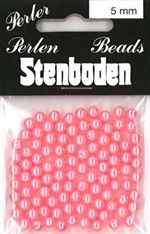 5mm Wax Beads from Stenboden -in Pink