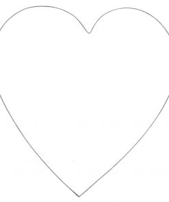 35cm Wire Heart