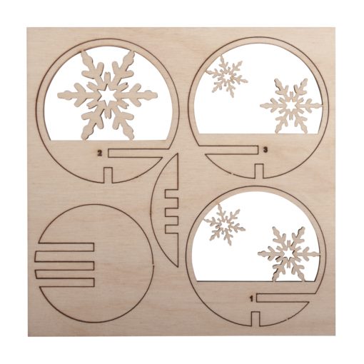 Snowflake inset for 6cm Bauble