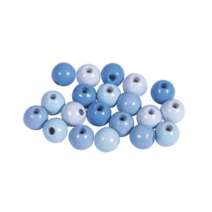 Pale Blue Wooden Beads