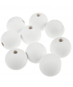 25mm White Beads
