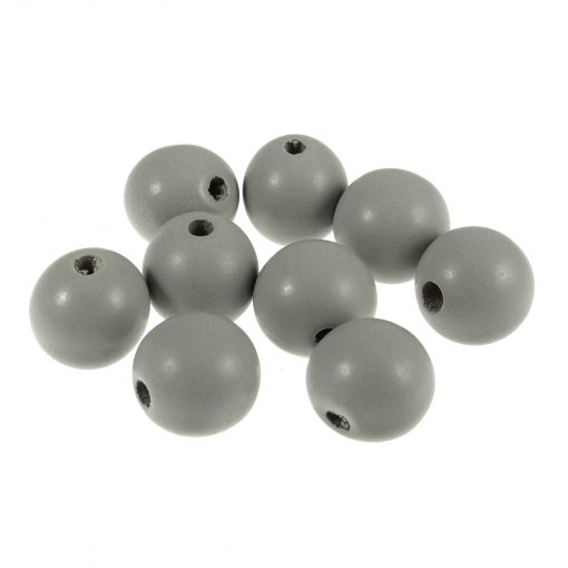 25mm grey beads