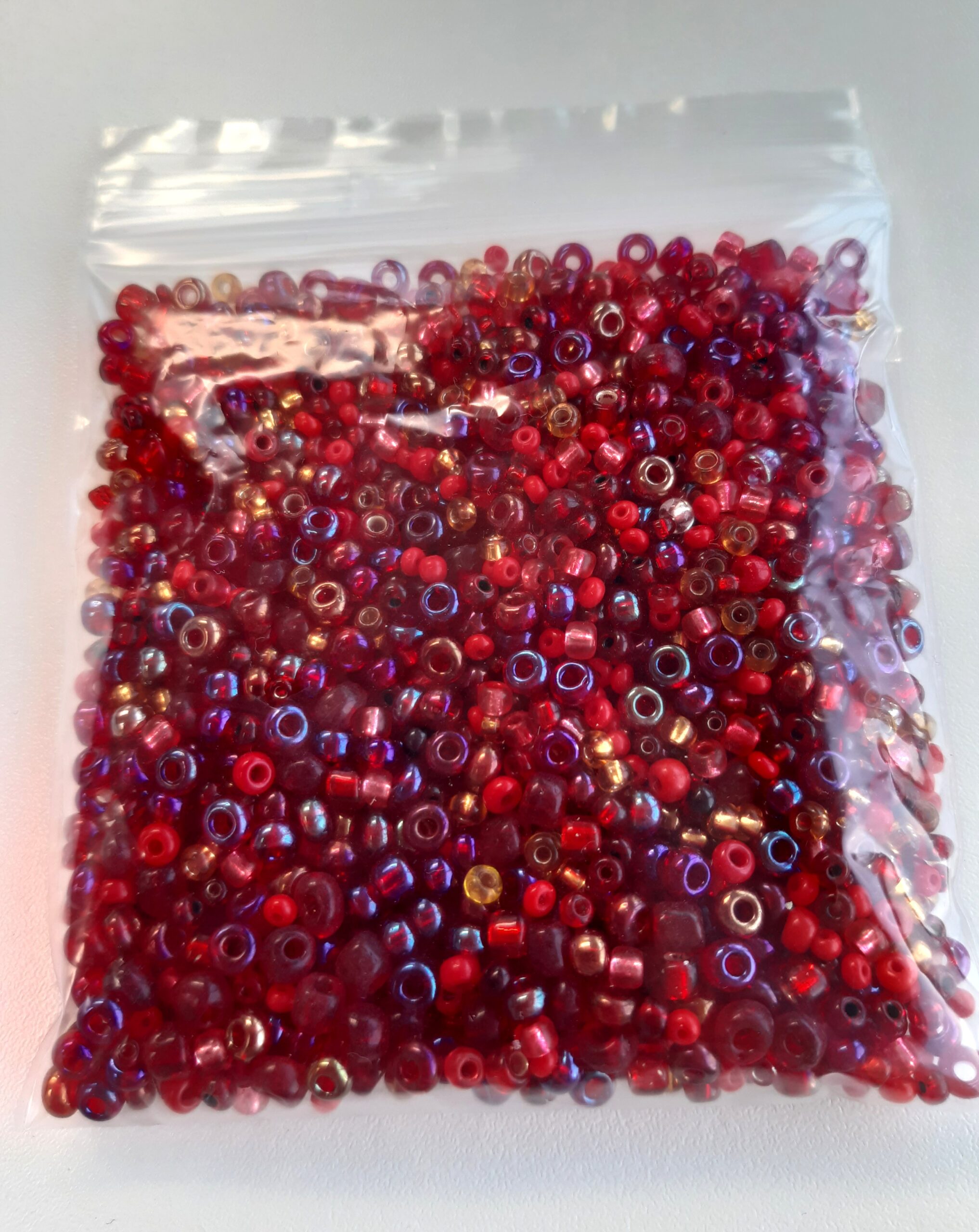 Seed Bead Mix - Red x 50g - Image 2