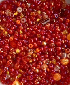 Seed Bead Mix - Orange x 50g