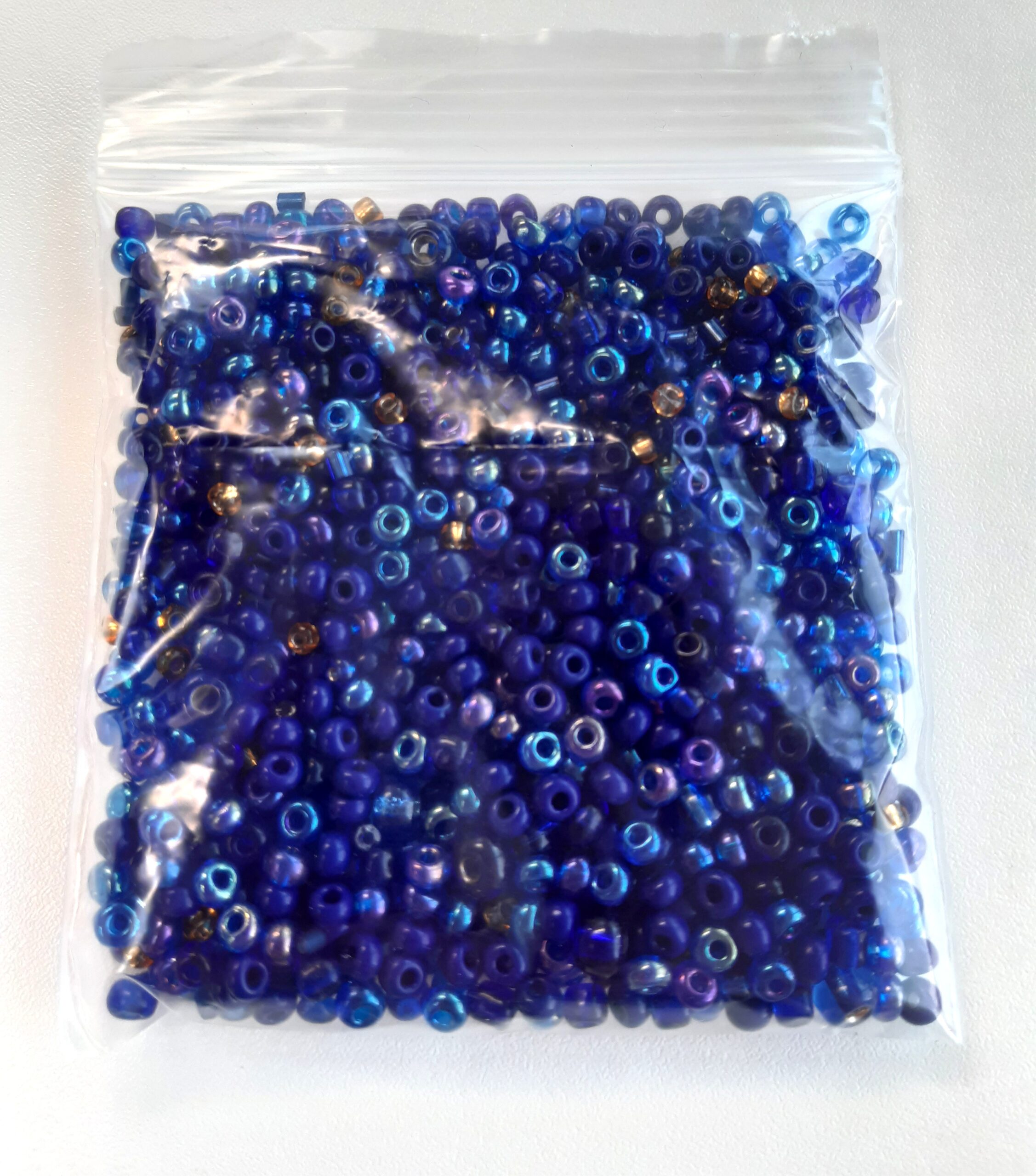 Seed Bead Mix - Dark Blue x 50g - Image 2