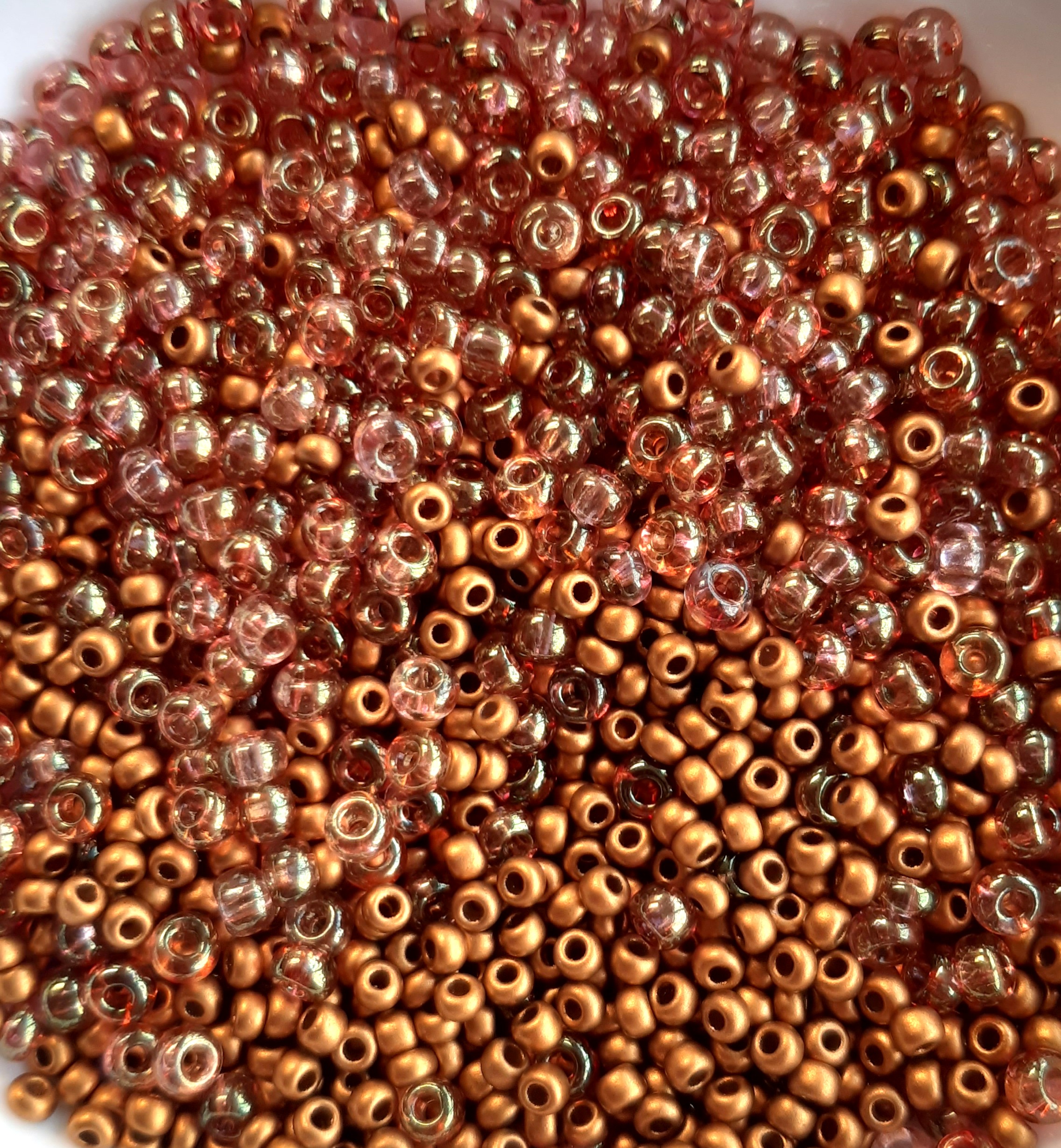 Seed Bead Mix - Gold x 50g