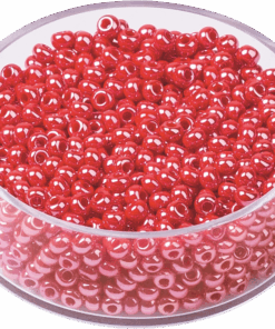 2.5mm Glass Seed Beads Pearlised Raspberry x 17g