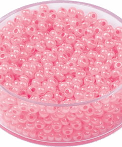 2.5mm Glass Seed Beads Pearlised Rose x 17g